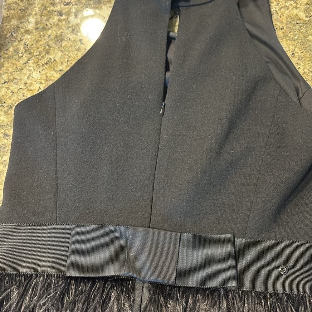 Milly Black Sheath Cocktail Dress with Halter Neckline - Picture 6 of 6